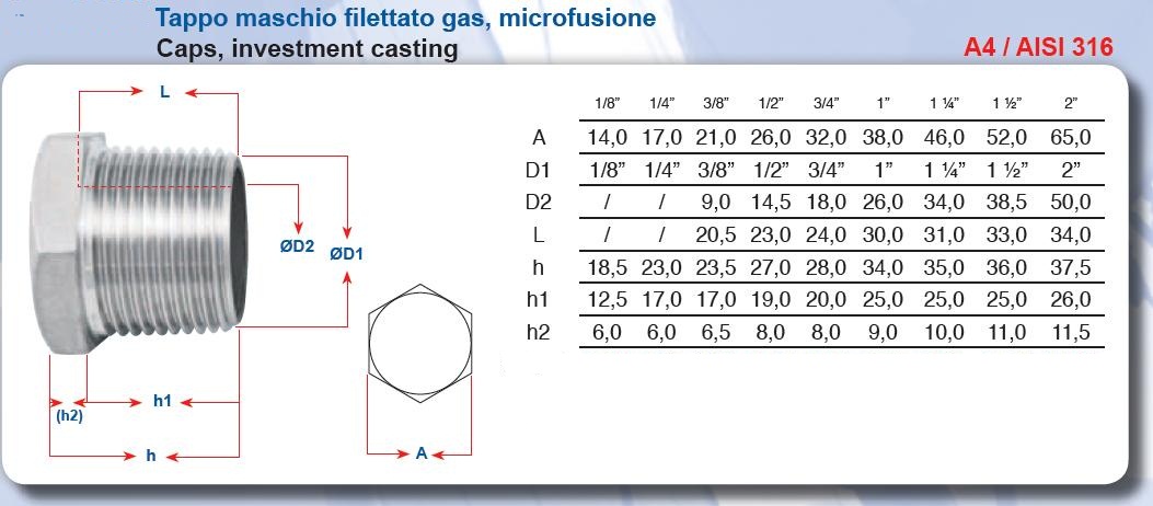 2 Tappi In Acciaio Inox 316 Per Barca | Montaggio Su Scafo, 22 Mm Con Chiave Esagonale | Anticorrosione, Superficie Lucida